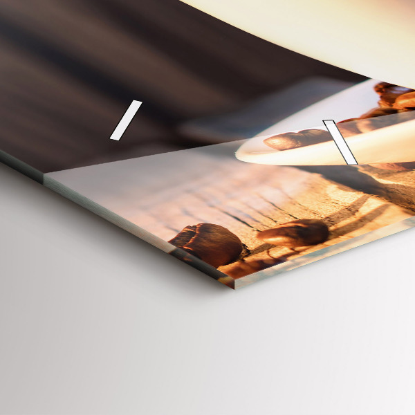 Reloj horizontal Taza de café