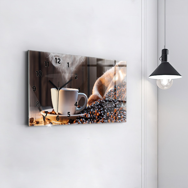 Reloj horizontal Taza de café