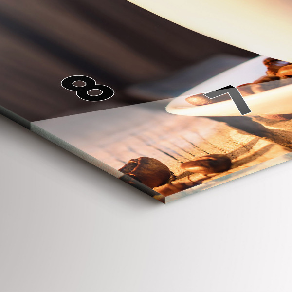 Reloj horizontal Taza de café