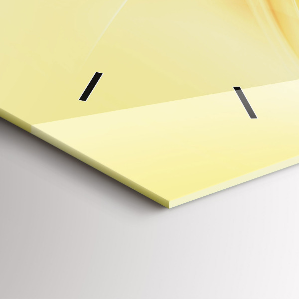 Reloj de cristal horizontal Olas abstractas