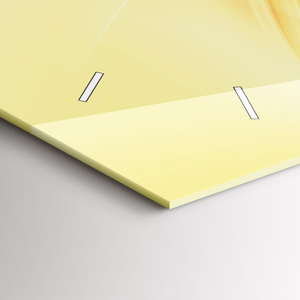 Reloj de cristal horizontal Olas abstractas