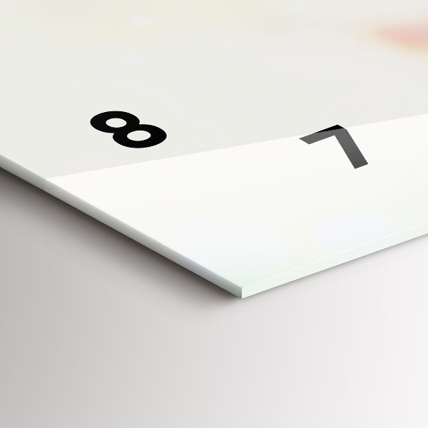 Reloj de cristal horizontal Flores primavera