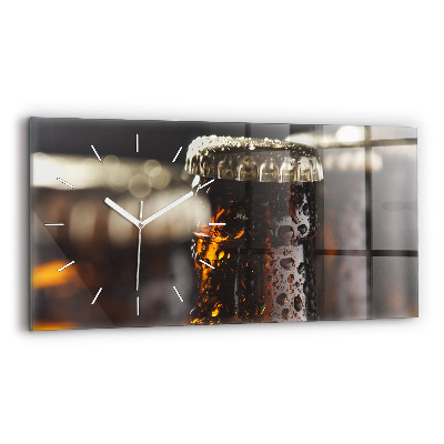 Reloj de cristal horizontal Botellas de cristal