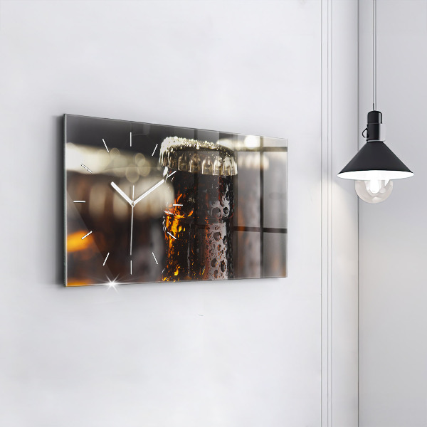 Reloj de cristal horizontal Botellas de cristal