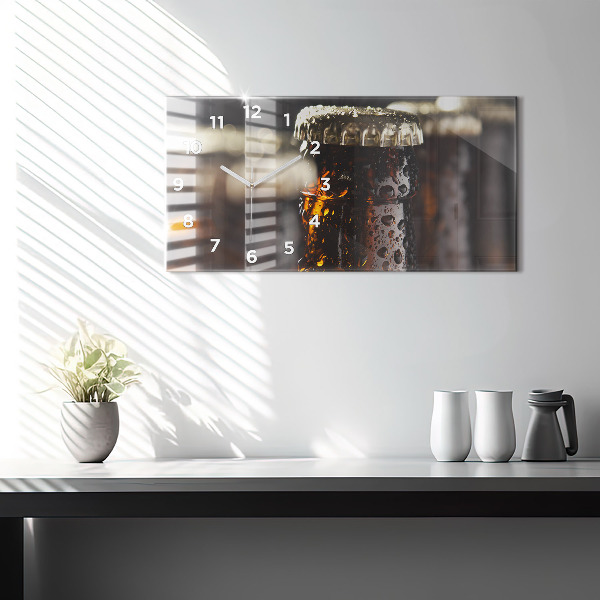 Reloj de cristal horizontal Botellas de cristal