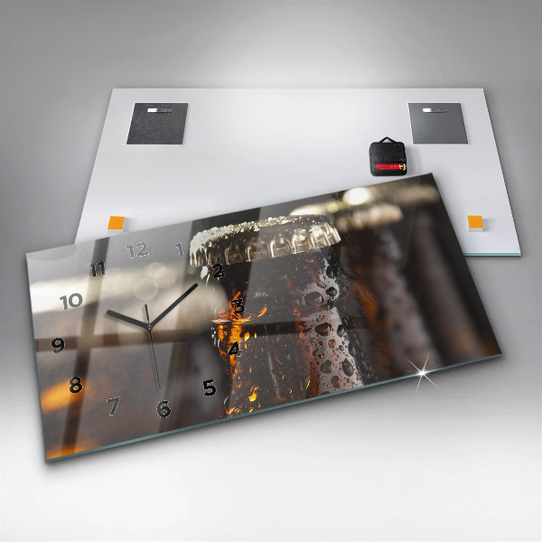 Reloj de cristal horizontal Botellas de cristal