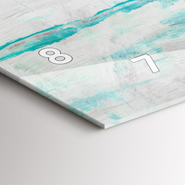 Reloj de cristal horizontal Óleo textura abstracta