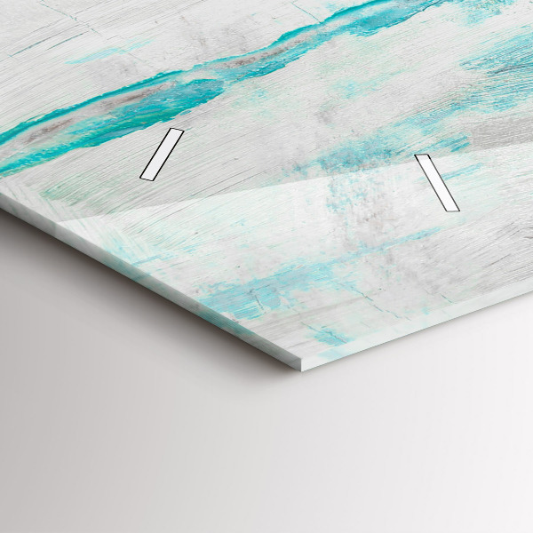 Reloj de cristal horizontal Óleo textura abstracta