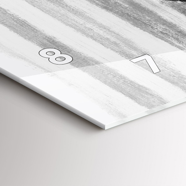 Reloj de cristal horizontal Mujer en blanco y negro