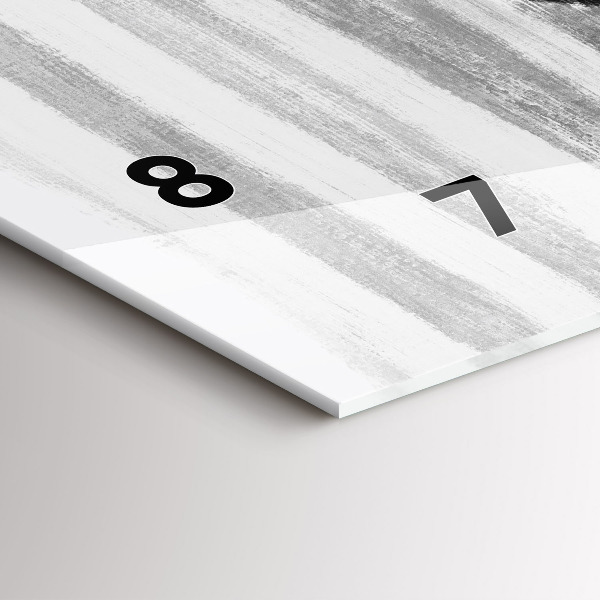 Reloj de cristal horizontal Mujer en blanco y negro