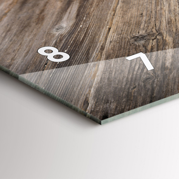 Reloj de cristal horizontal Corazón culinario de Italia