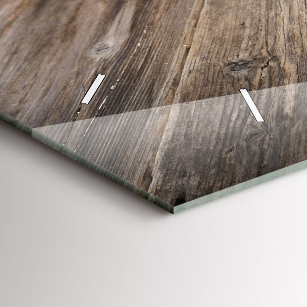 Reloj de cristal horizontal Corazón culinario de Italia