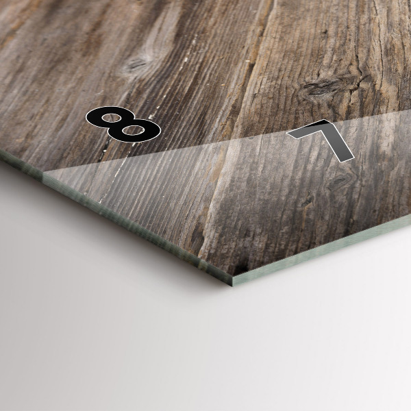 Reloj de cristal horizontal Corazón culinario de Italia