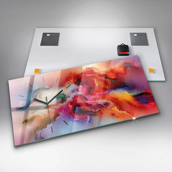 Reloj horizontal Pintura derramada