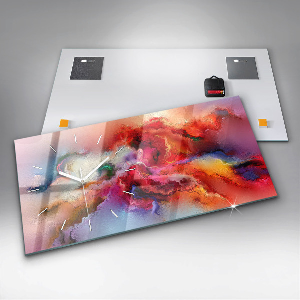 Reloj horizontal Pintura derramada