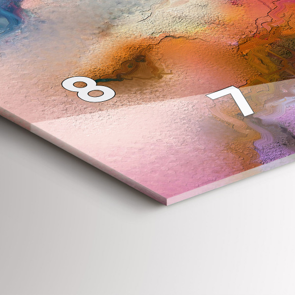 Reloj horizontal Pintura derramada