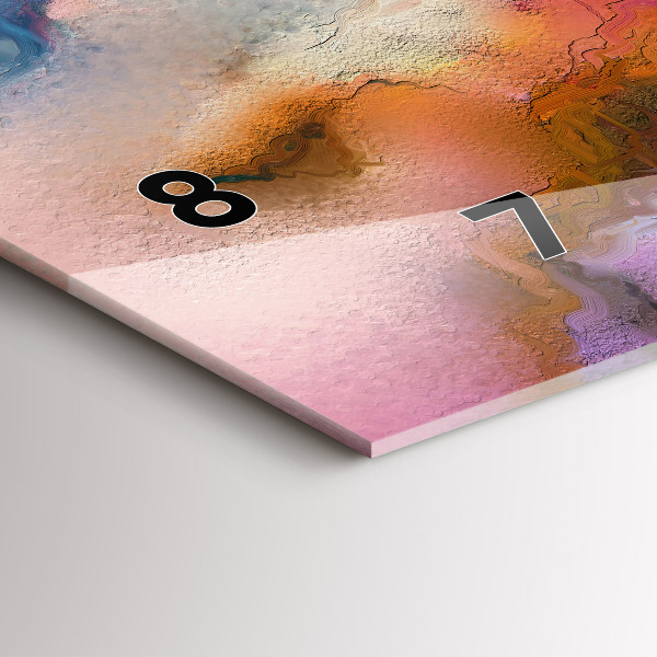 Reloj horizontal Pintura derramada