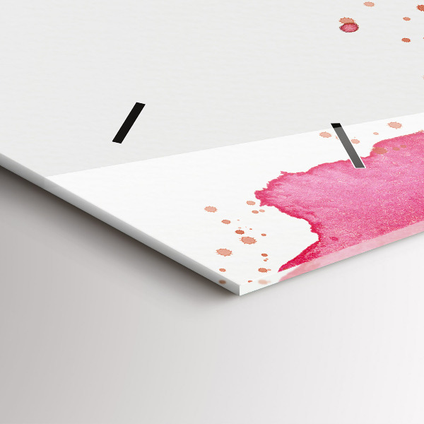 Reloj de cristal horizontal Fondo de acuarela de un águila