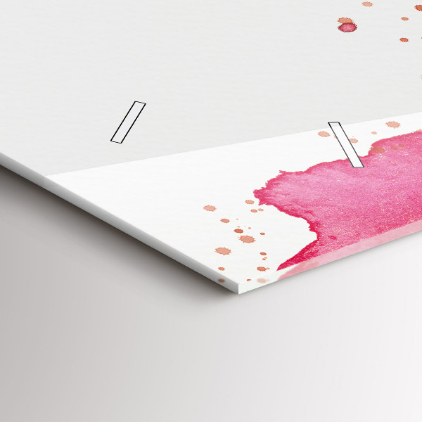 Reloj de cristal horizontal Fondo de acuarela de un águila