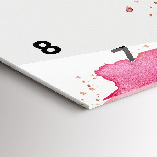 Reloj de cristal horizontal Fondo de acuarela de un águila