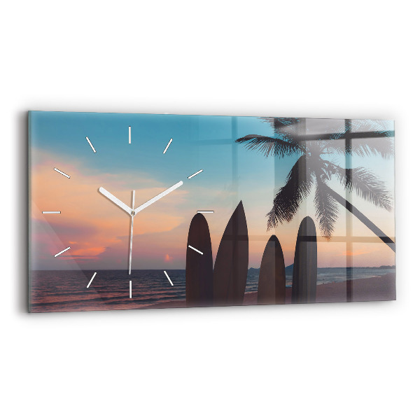 Reloj horizontal Surf en la playa