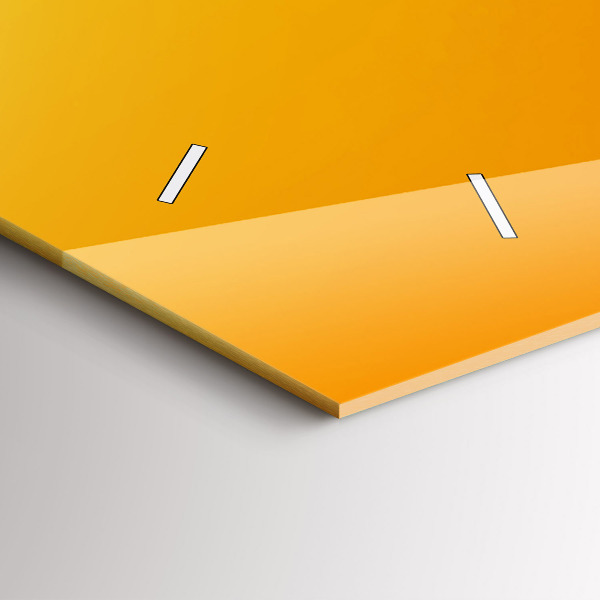 Reloj de cristal horizontal Naranja