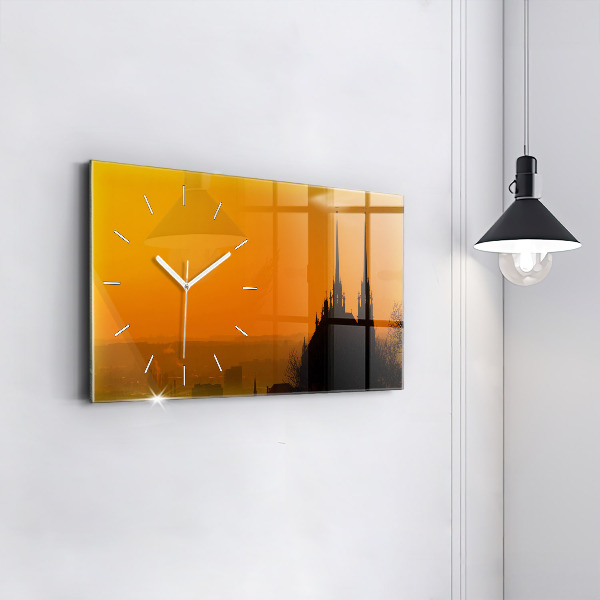 Reloj horizontal Vista de la catedral de Brno