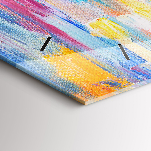 Reloj horizontal Pareja bajo la lluvia