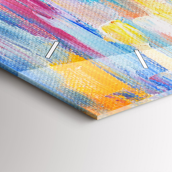 Reloj horizontal Pareja bajo la lluvia