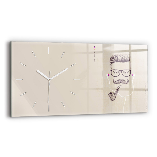 Reloj horizontal Hombre con pipa