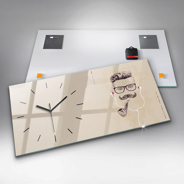 Reloj horizontal Hombre con pipa