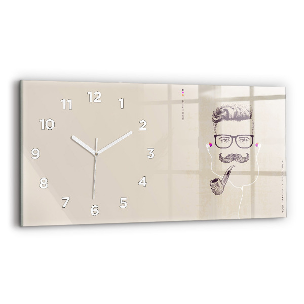 Reloj horizontal Hombre con pipa