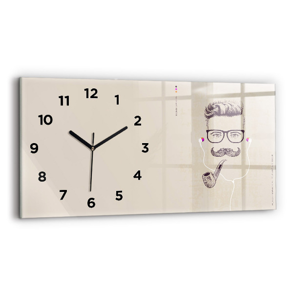 Reloj horizontal Hombre con pipa