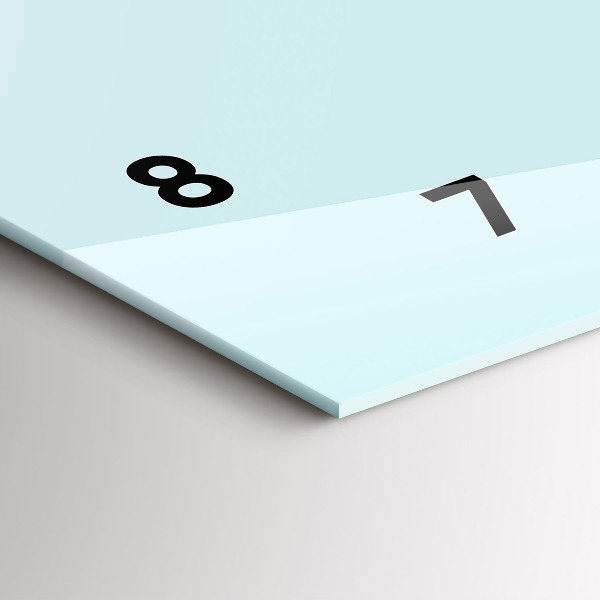 Reloj de cristal horizontal Divertido gato con gafas