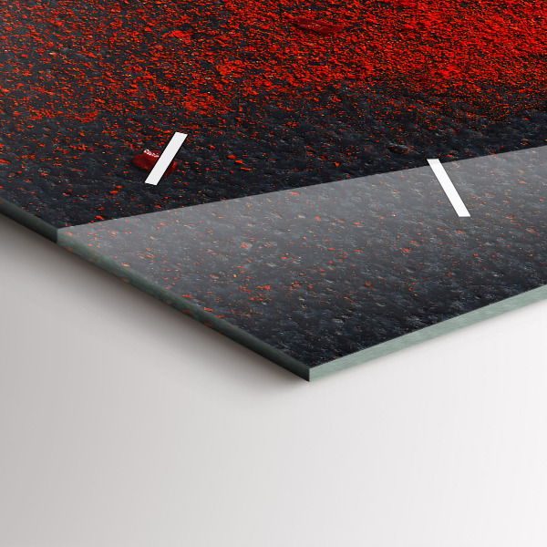 Reloj de cristal horizontal Especia roja