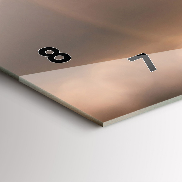 Reloj de cristal horizontal Coche de vacaciones