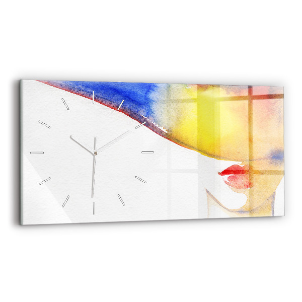 Reloj horizontal Mujer con sombrero