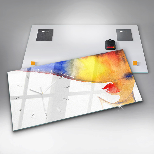 Reloj horizontal Mujer con sombrero