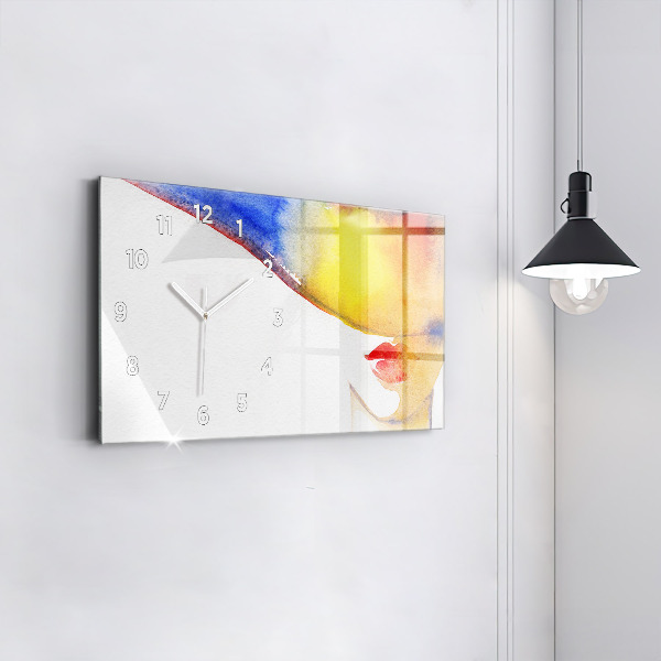 Reloj horizontal Mujer con sombrero