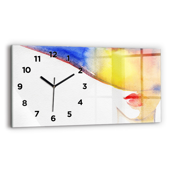 Reloj horizontal Mujer con sombrero