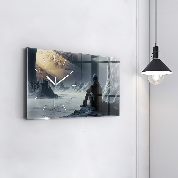 Reloj de cristal horizontal Planeta Cosmos masculino