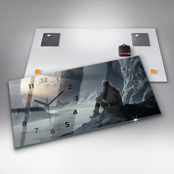 Reloj de cristal horizontal Planeta Cosmos masculino