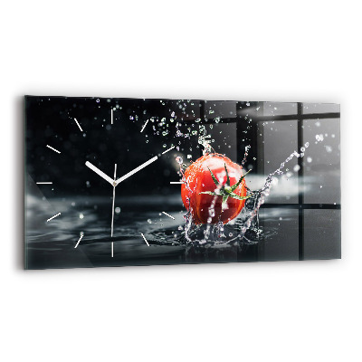 Reloj de cristal horizontal Tomate
