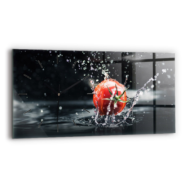 Reloj de cristal horizontal Tomate