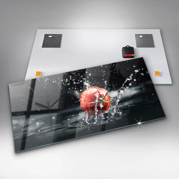Reloj de cristal horizontal Tomate