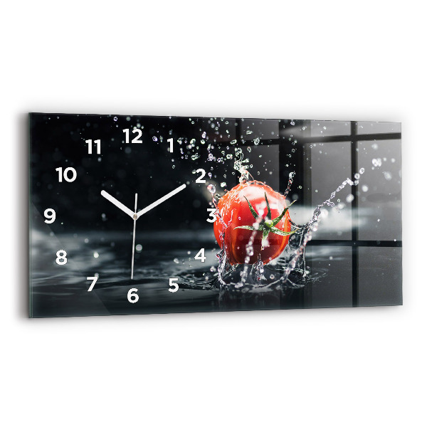 Reloj de cristal horizontal Tomate
