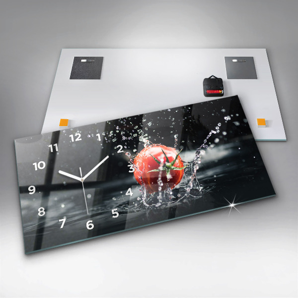 Reloj de cristal horizontal Tomate