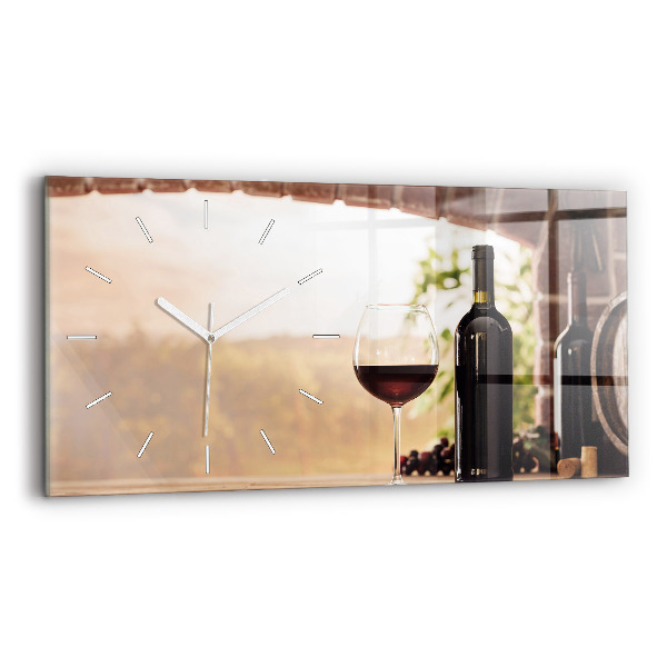 Reloj horizontal Botellas de vino