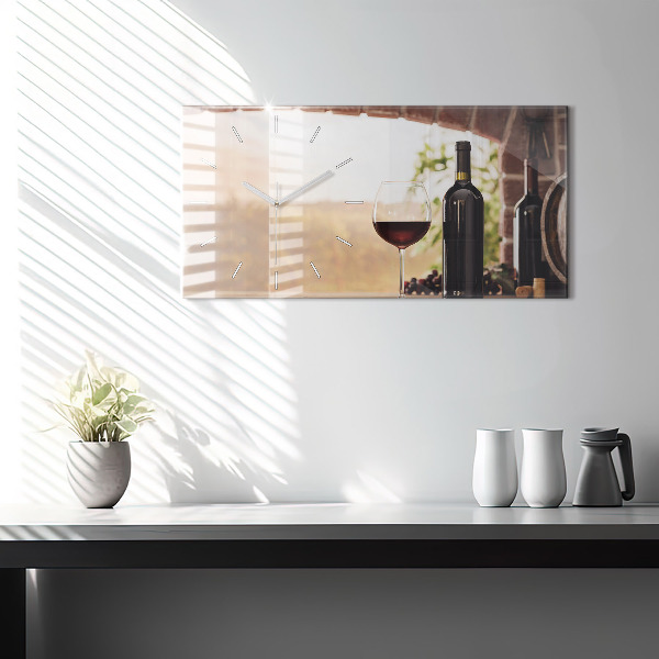 Reloj horizontal Botellas de vino