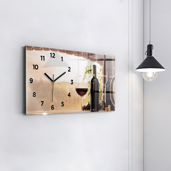 Reloj horizontal Botellas de vino